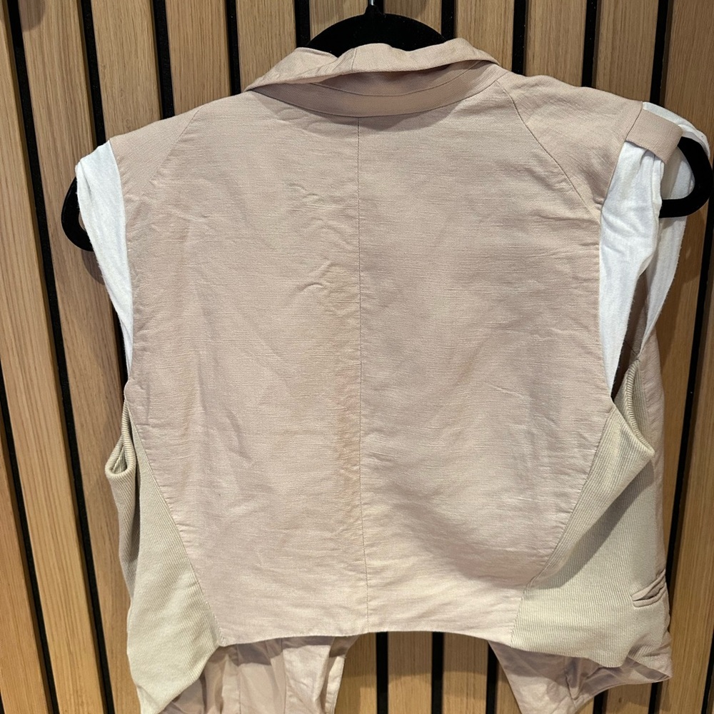 BCBG linen vest